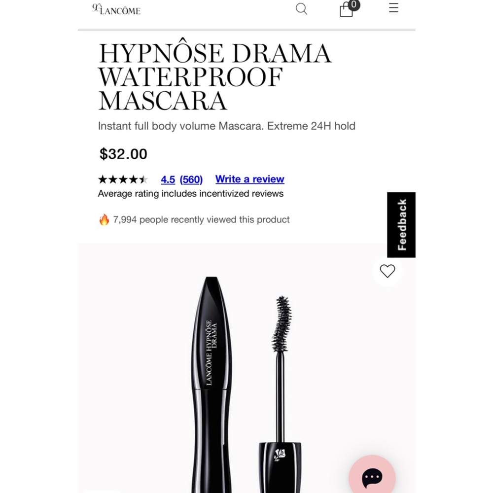 Lancôme Hypnôse Drama Waterproof Mascara - Black